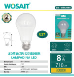 Stock 50 Lampadine LED E27 10W 4000K 930lm Wosait WT62468-X50