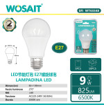 Lampadina LED E27 9W 825lm 6500K Luce Fredda WT63348